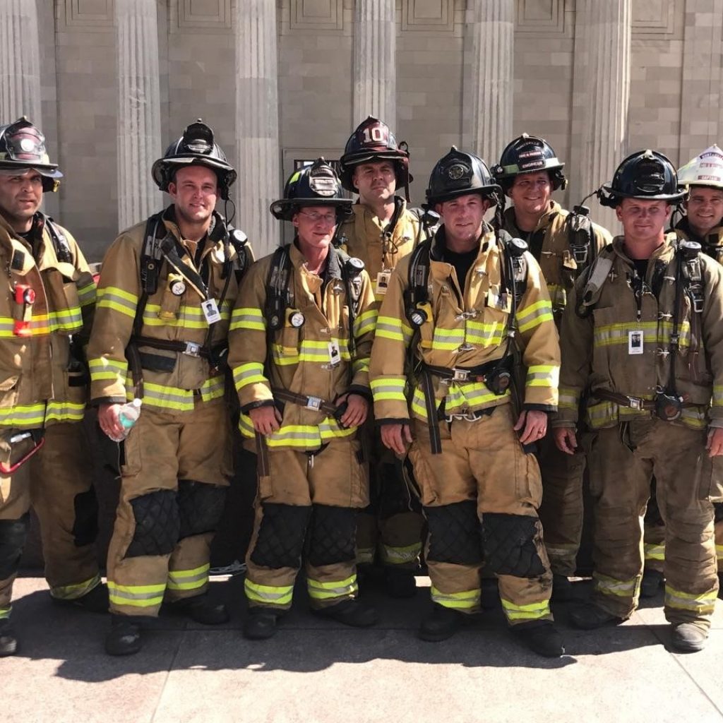 Huntsville firefighters at 9/11 Stair Climb