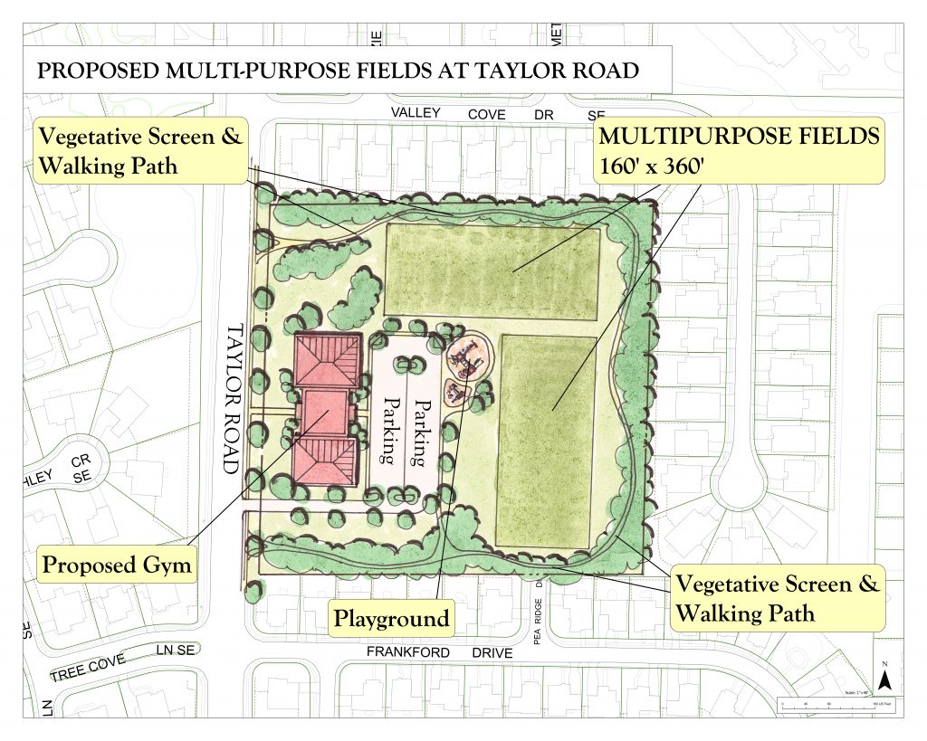 Hampton Cove Recreation Center Schematic Plan