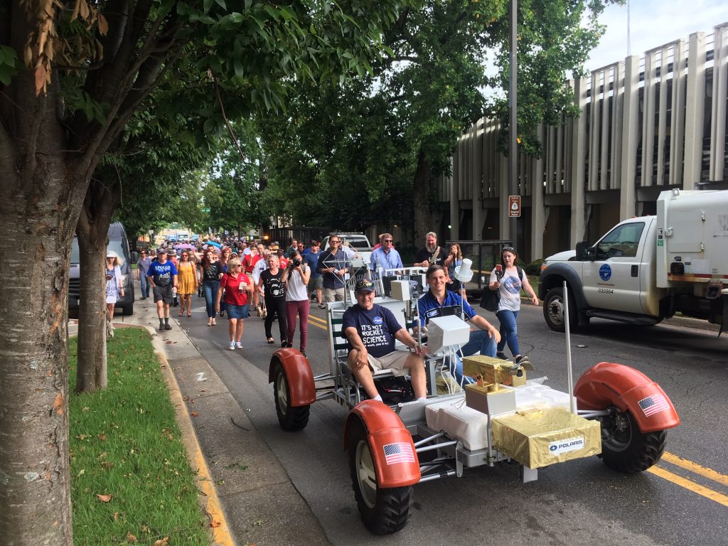 Polaris Lunar Rover Replica finishes its journey in Downtown Huntsville