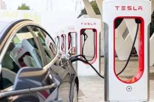 Tesla superchargers