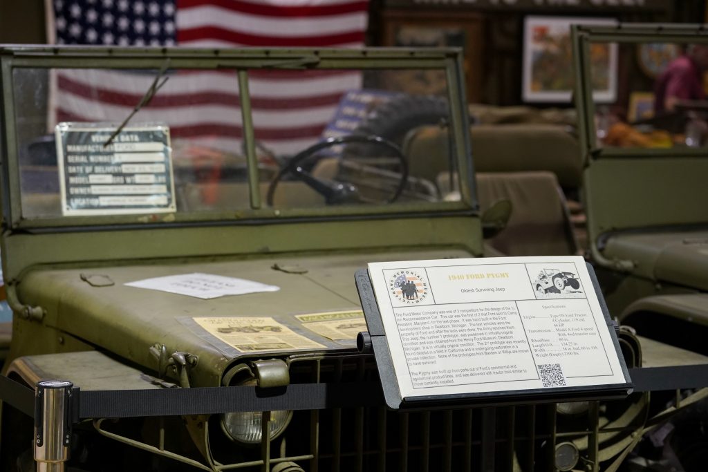 historical World War II era Army jeep